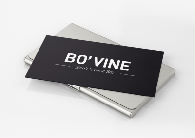 Branding – Bovine Steak & Wine Bar