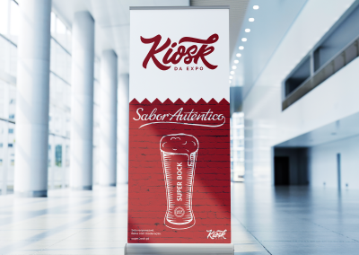 Publicidade – Kiosk da Expo com Super Bock